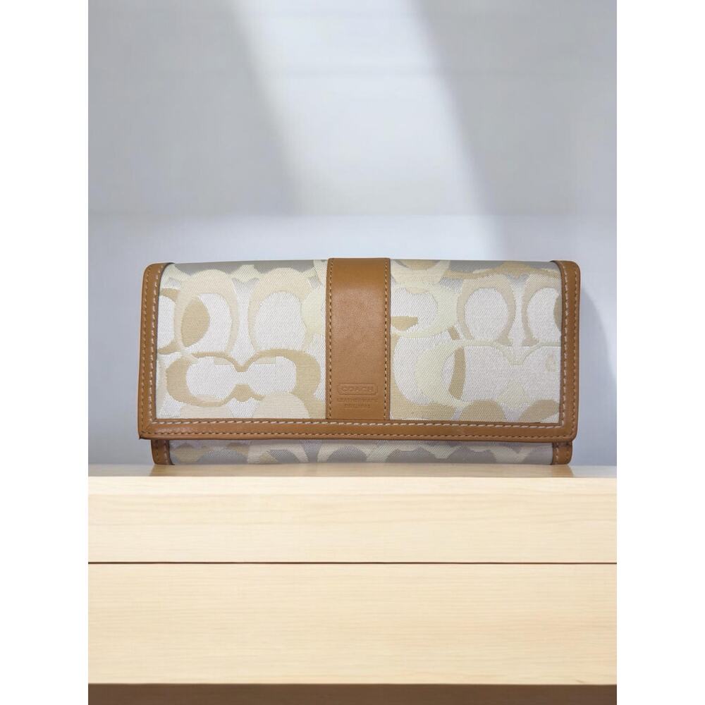 Y2K Coach 11818 Madeline Optic Signature Satchel & Fold Over Wallet - Picture 7 of 16